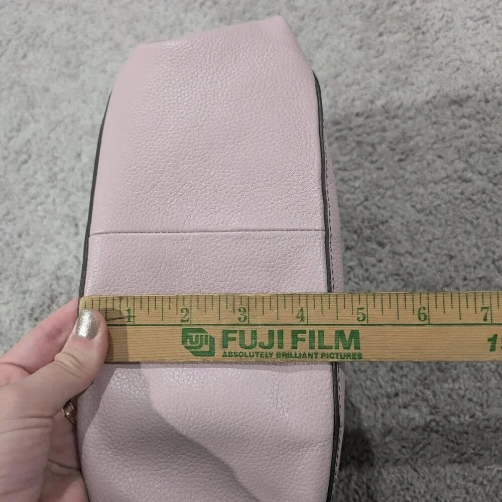 orYANY LEATHER HOBO BAG LIGHT PINK BRAIDED ACCENT‎ SHOULDER PURSE